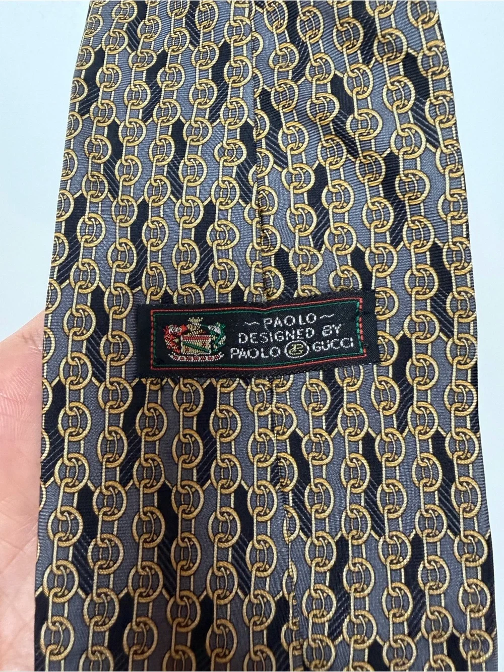 Paolo Gucci Silk Equestrian Tie